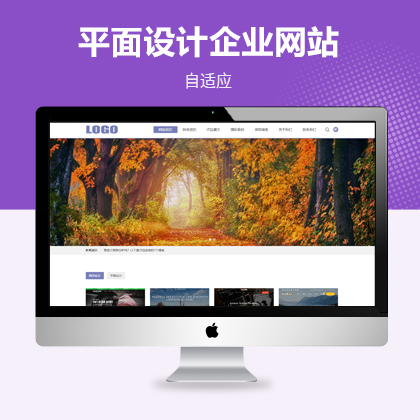 平面設(shè)計(jì)作品展示自適應(yīng)網(wǎng)站模板