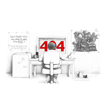 創(chuàng)意設(shè)計(jì)師程序員趕稿404錯(cuò)誤頁面下載