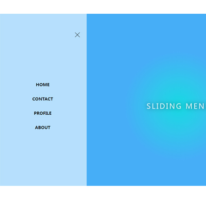 js+css3網(wǎng)頁(yè)左側(cè)滑動(dòng)菜單動(dòng)畫特效