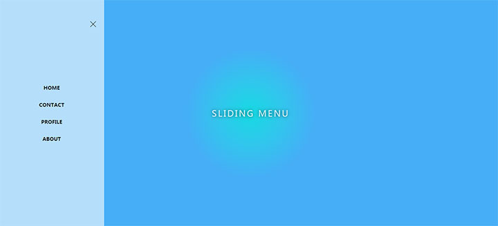js+css3網(wǎng)頁(yè)左側(cè)滑動(dòng)菜單動(dòng)畫特效