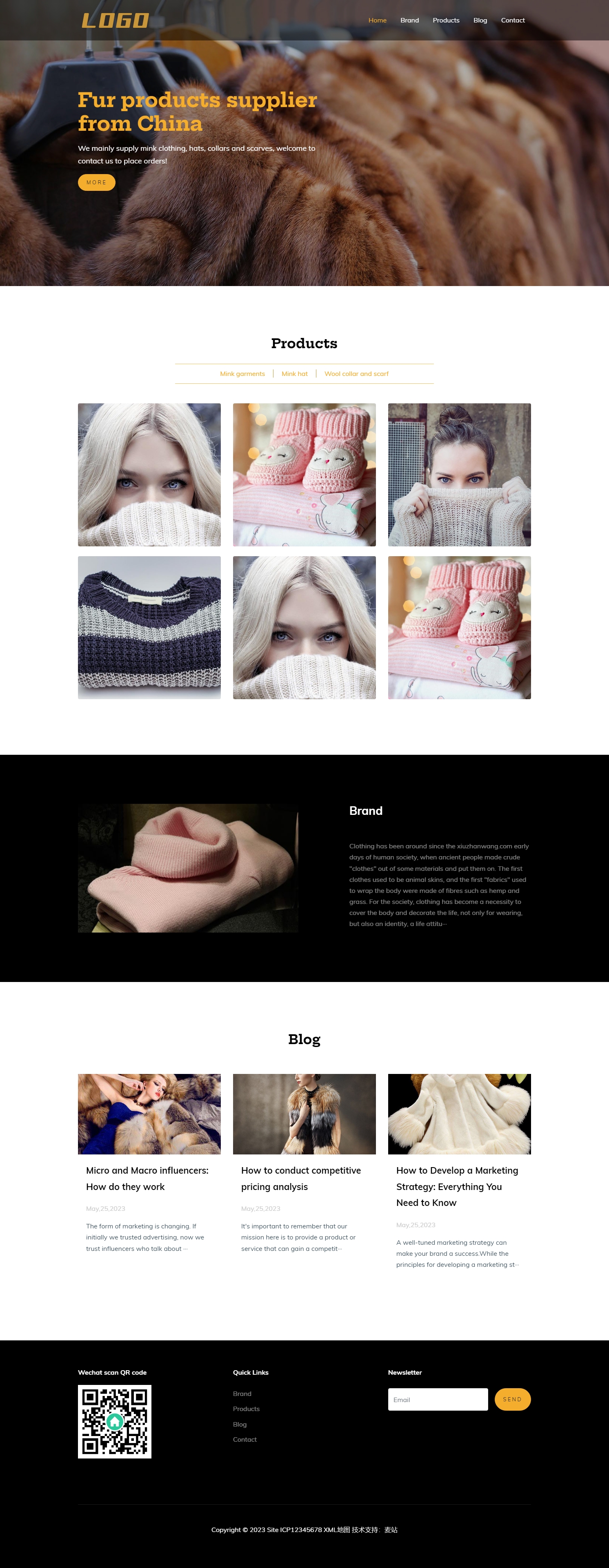 女裝服裝類外貿(mào)公司自適應(yīng)網(wǎng)站模板